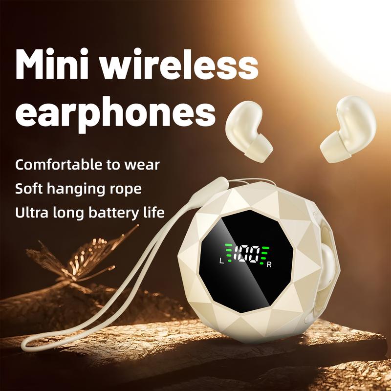 Mini audífonos inalámbricos MSHUKCOE para dormir de lado, intraauriculares Bluetooth 6.0 con reducción de ruido, ultrapequeños y ocultos, cómodos para uso prolongado, sueño profundo y trabajo