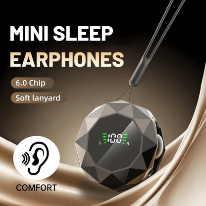 MSHUKCOE Mini Wireless Sleep Earbuds for Side Sleepers, Bluetooth 6.0 In-Ear Headphones with Noise Reduction,Ultra Small Hidden Earphones, Comfortable Fit for Long Wear & Deep Sleep&Work